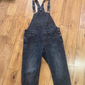 Gap Medium Black Washed Overalls